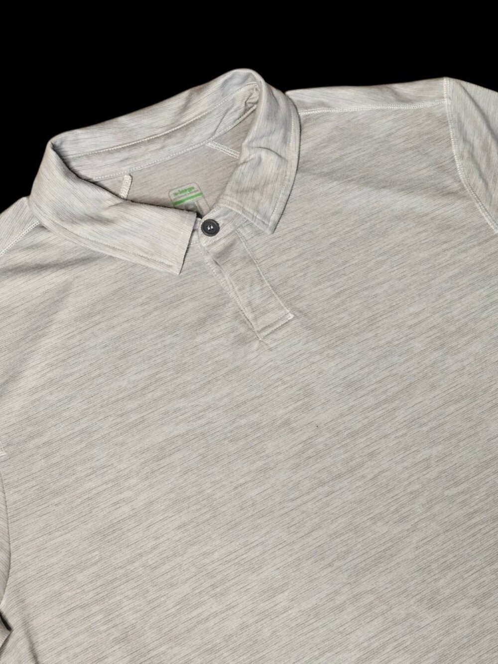 STIO Divide Polo Shirt Men's XL Gray Collared S/S Preppy Golf Performance Work